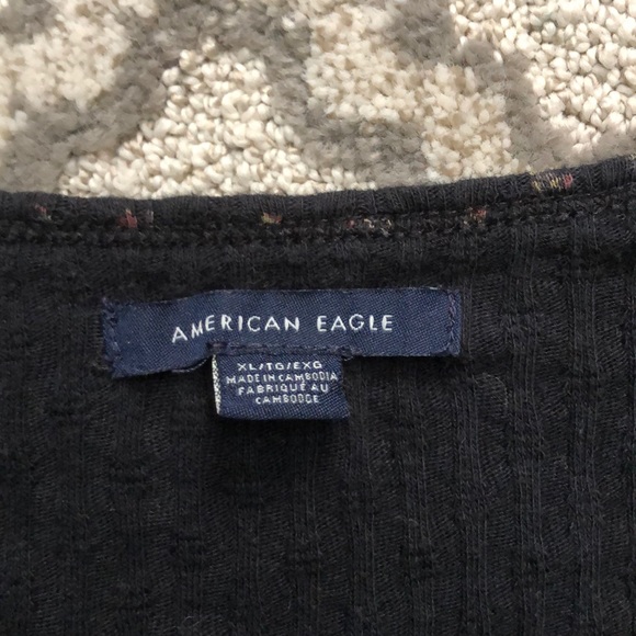 American Eagle Floral Print Crop Top - Picture 3 of 3